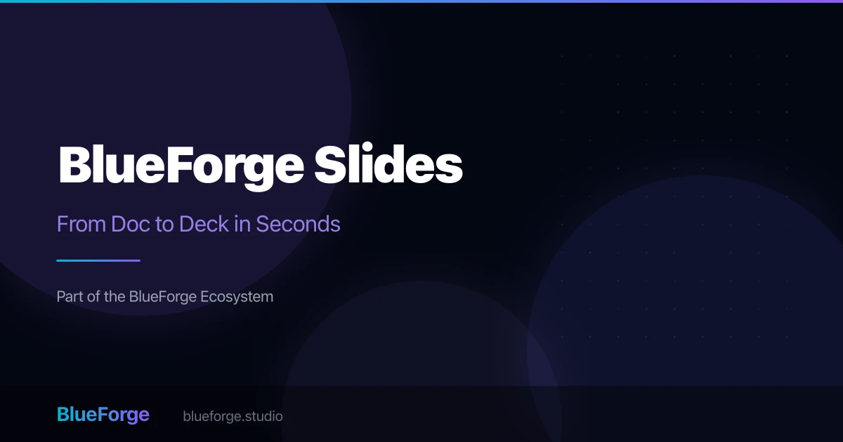 BlueForge Slides preview